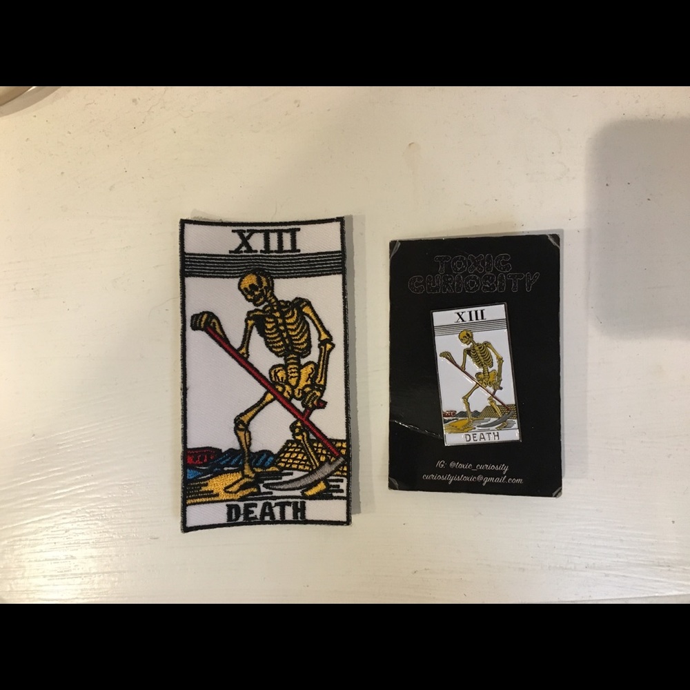 Death Tarot Pin & Patch Set